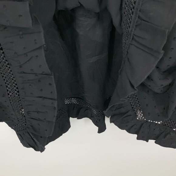 Kate Spade Dress Black Swiss Dot Sleeveless Midi Tie Neck NWT - Picture 8 of 12